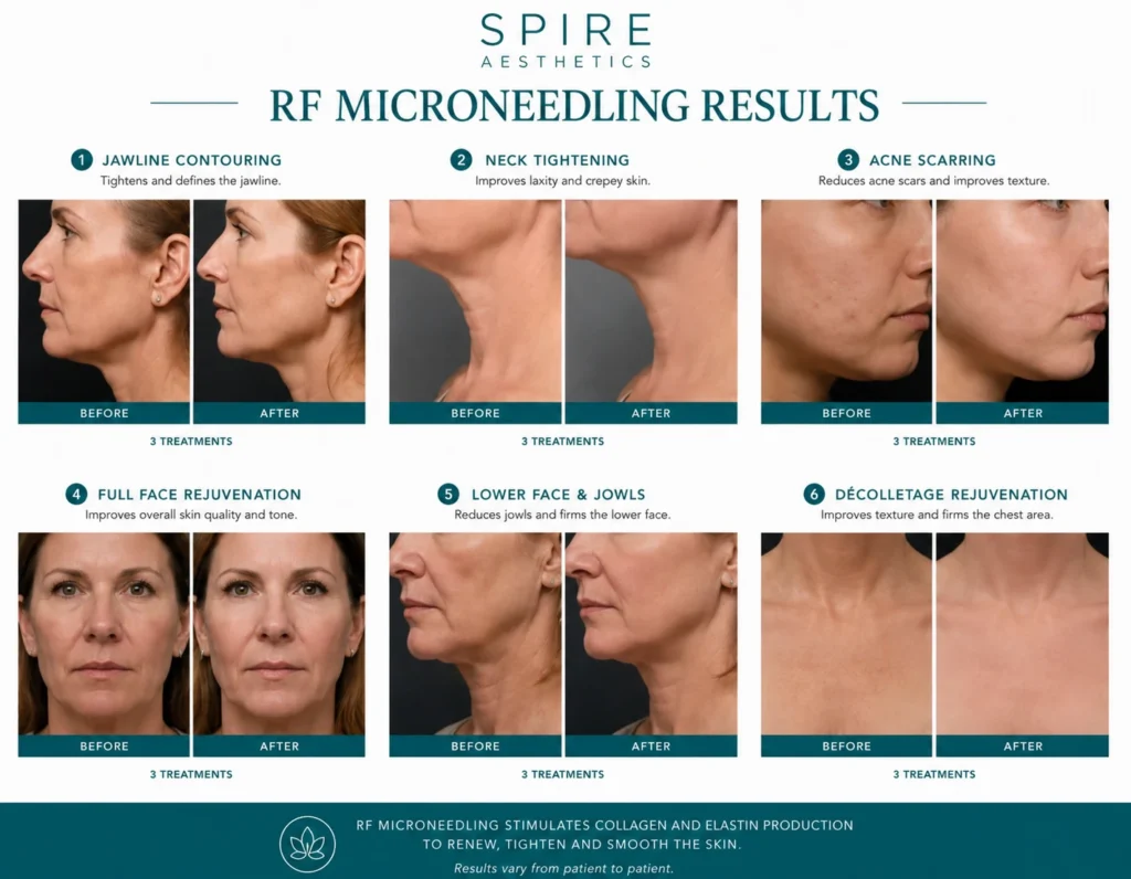 RF Microneedling Skin tightening Stourbridge results