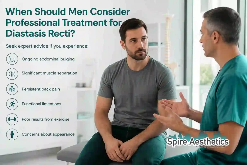 When Should Men Consider Professional Treatment for Diastasis Recti Stourbridge?